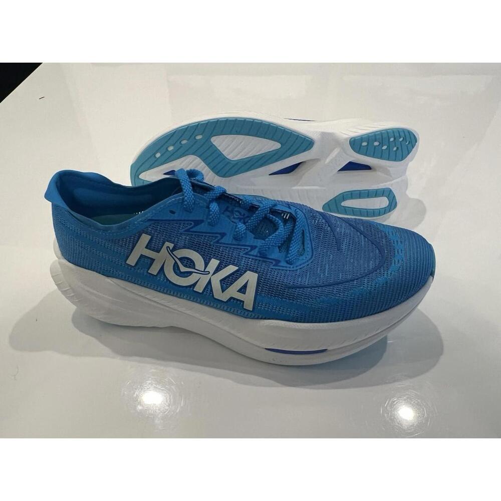 $189 Hoka One One Mach X 2 1155119-SYWR Blue Running Sneaker Men's Size 12D - Picture 3 of 6